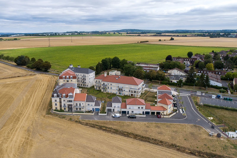 Frais-Lieux Ecoquartier Louvres Puiseux drone