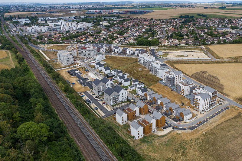 Frais-Lieux Ecoquartier Louvres Puiseux drone