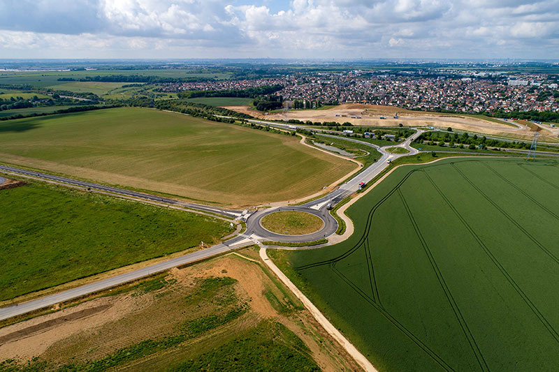 Frais-Lieux Ecoquartier Louvres Puiseux drone