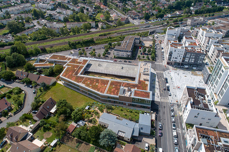 Quartier Gare Ecoquartier Louvres Puiseux drone